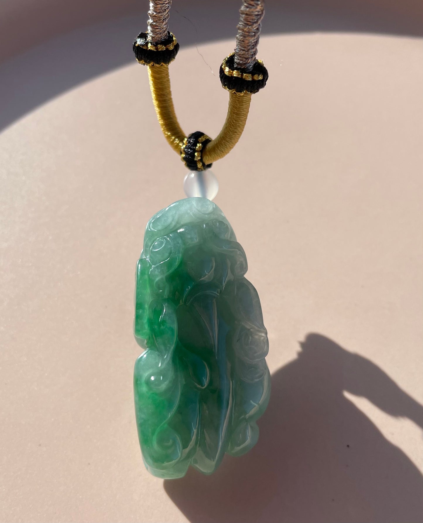 Icy Green Jadeite, 100% Untreated Certified Genuine Type A Burmese Jadeite, Pixiu Jadeite Jade Pendant Necklace, Grade A Jadeite, Burma Jadeite