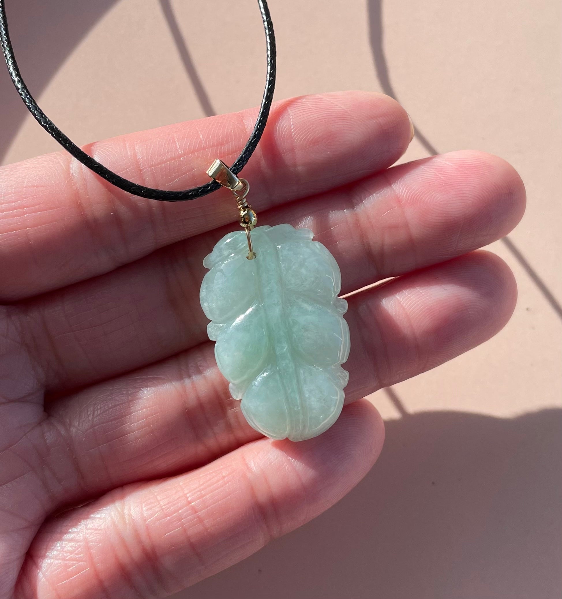 Burmese icy type A jadeite jade high quality pendant