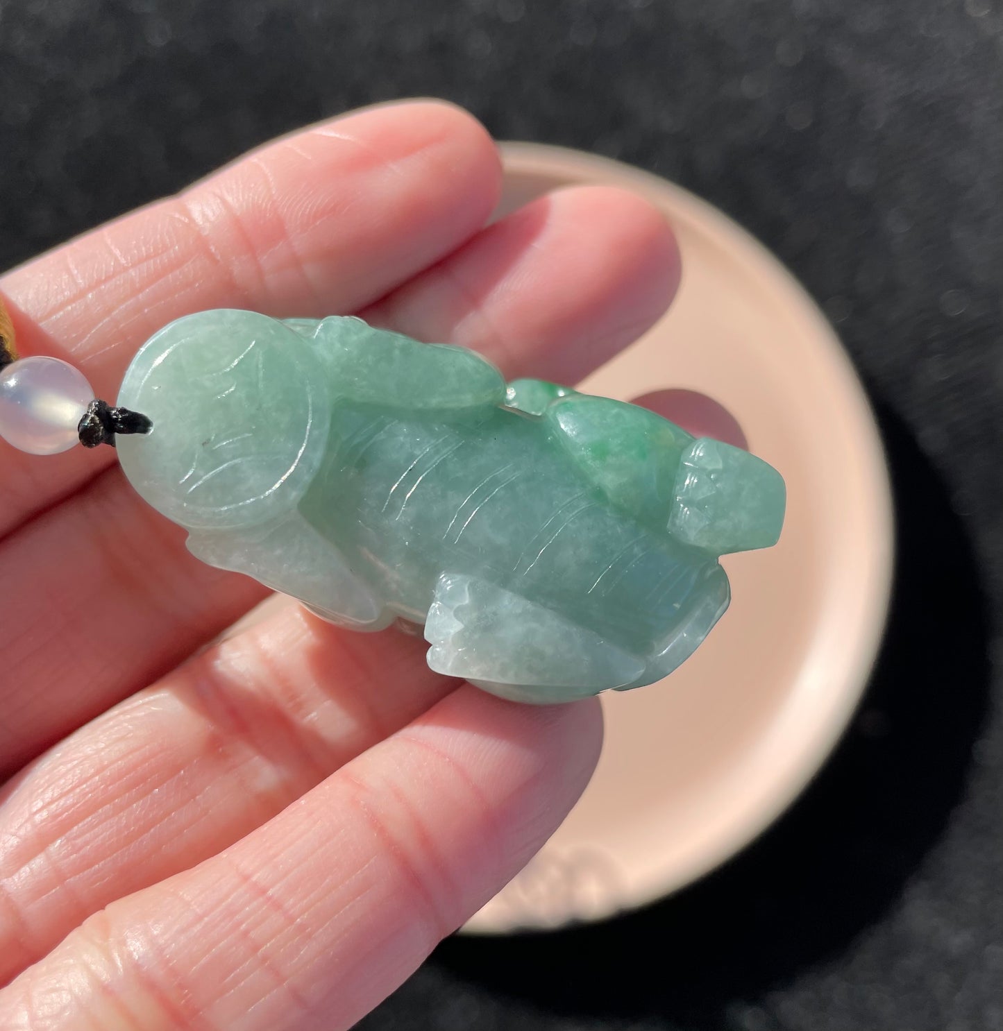 Icy Green Jadeite, 100% Untreated Certified Genuine Type A Burmese Jadeite, Pixiu Jadeite Jade Pendant Necklace, Grade A Jadeite, Burma Jadeite